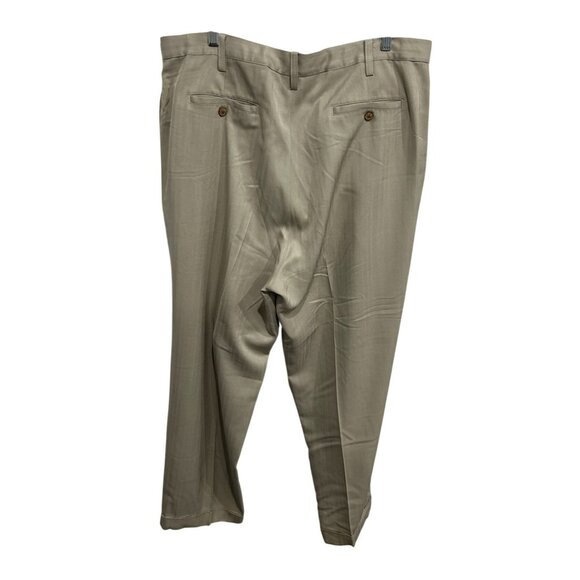 Tommy Bahama Mens Tan 100% Silk Dress Pants Size 40 Beige - Picture 2 of 7
